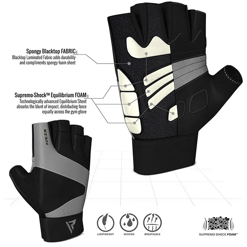 RDX S14 Leather Gym Gloves