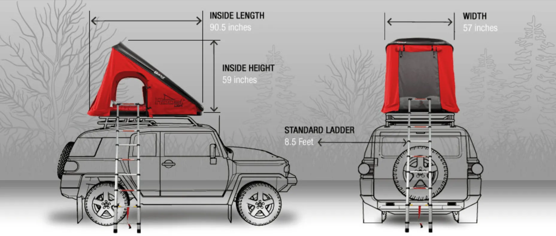 Roost - Sportsman - Hardshell Roof Top Tent