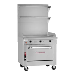 Southbend Platinum, P32A-GG Natural Gas, 32” Manual Griddle With Convection Oven 125000 Total Btu