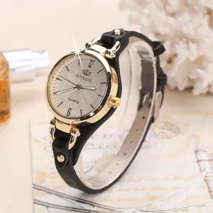 Stylish Round Quartz Bracelet Watch for Women  Girls