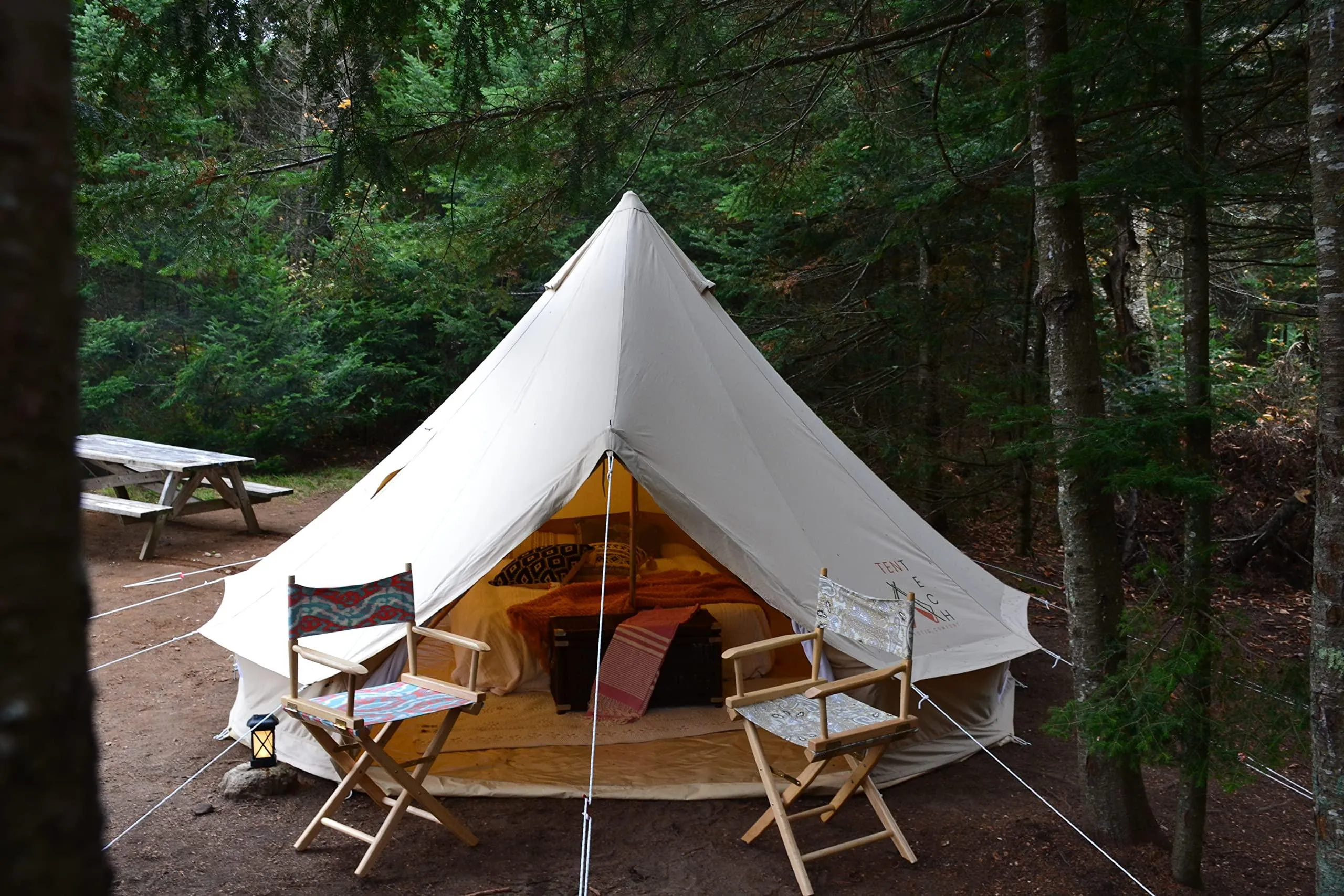 TENTECH CLOCHE PRO Canvas Bell Tent for Glamping.