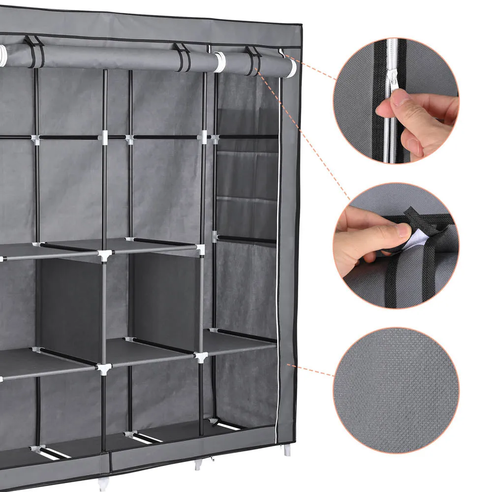 TheLAShop 70"L x 19" W x 70"H Portable Closet Organizer Wardrobe