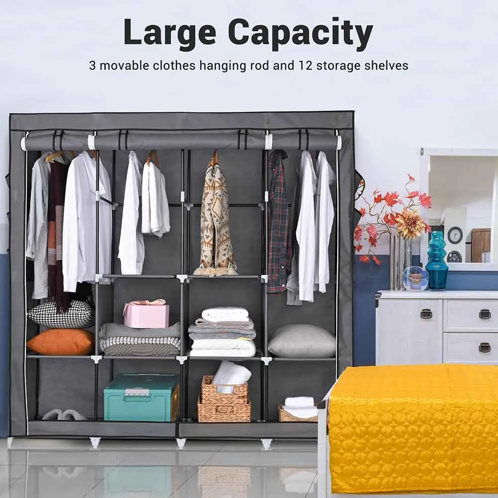 TheLAShop 70"L x 19" W x 70"H Portable Closet Organizer Wardrobe