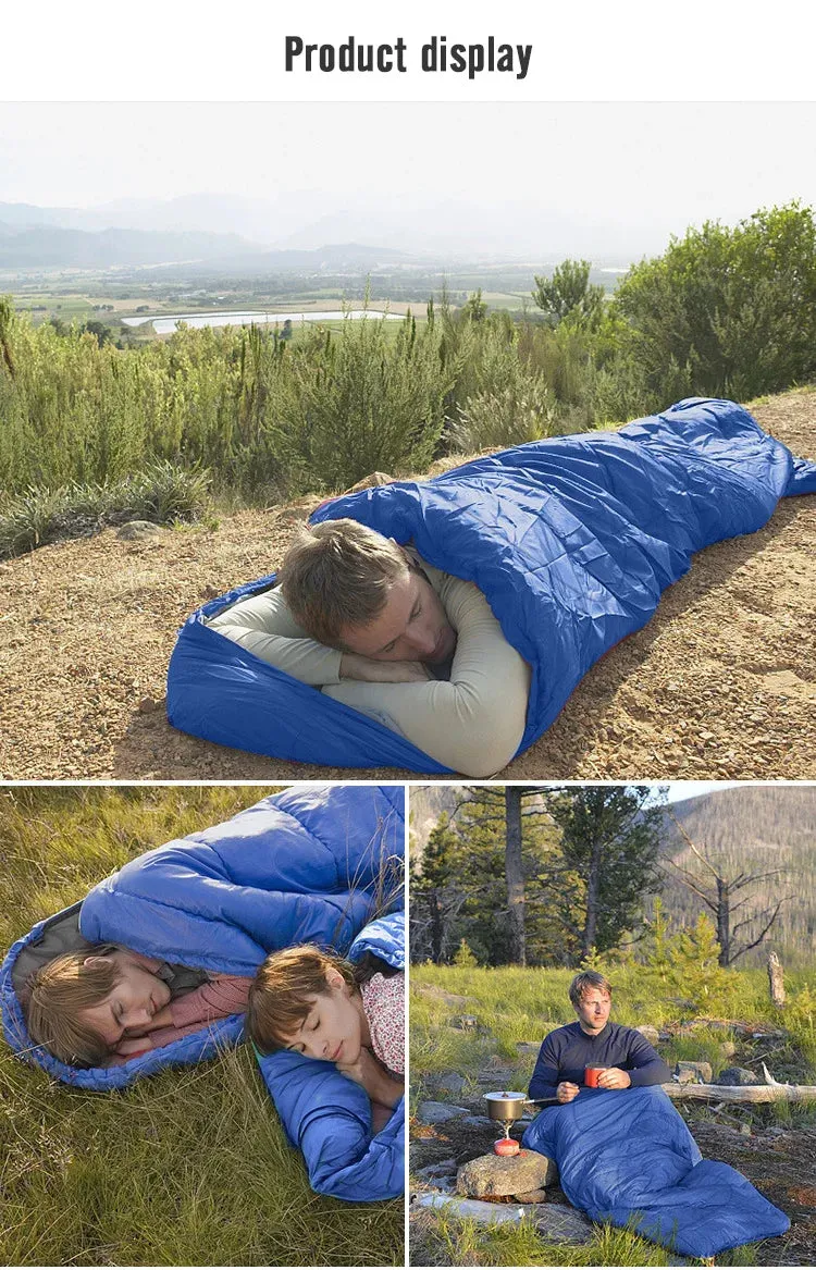 Ultra-Light Camping Sleeping Bag: 4-Season Warmth (Waterproof & Cotton)