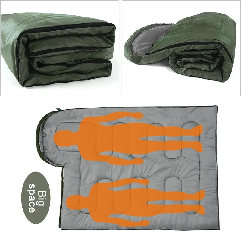 Ultra-Light Camping Sleeping Bag: 4-Season Warmth (Waterproof & Cotton)