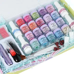 [US ONLY]20 Colors Dip Powder Nail Kit with Drill