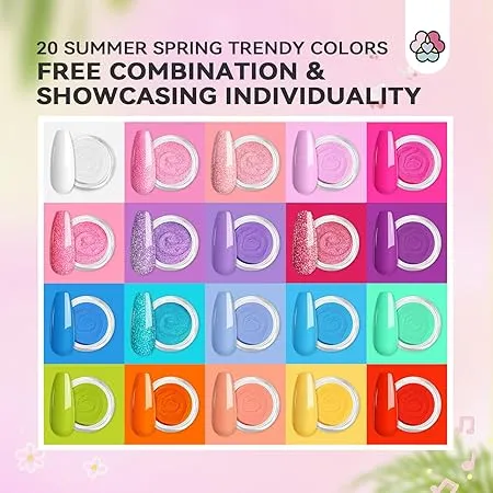 [US ONLY]20 Colors Dip Powder Nail Kit with Drill